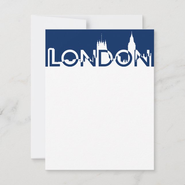 Carte Silhouette londonienne (Devant)