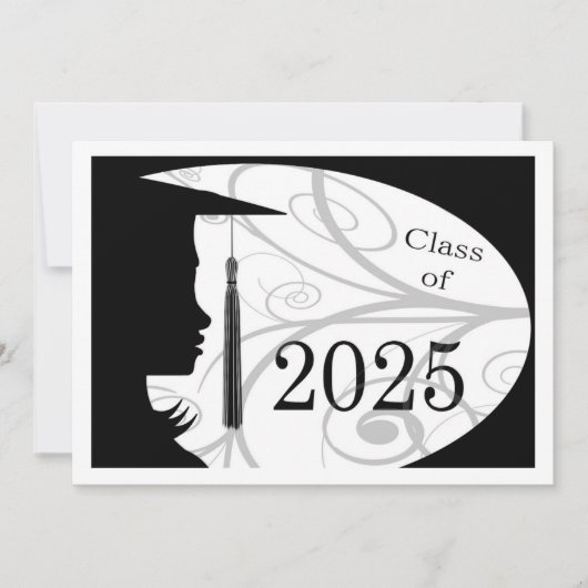 Carte Silhouette noir et blanc 2025 (Devant)