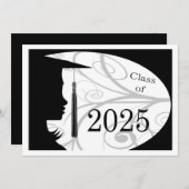 Carte Silhouette noir et blanc 2025 (Devant / Derrière)