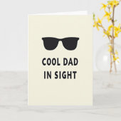 Carte Silhouette Papa Cool (Fleur jaune)
