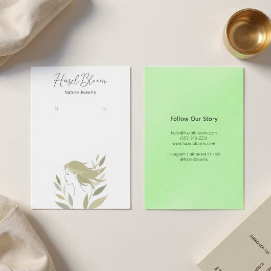 Carte Silhouette pour cheveux doux Feminine