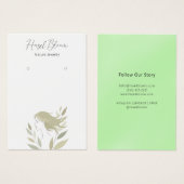 Carte Silhouette pour cheveux doux Feminine (Devant & derrière)