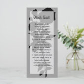 Carte Silhouette Rose noire (Debout devant)