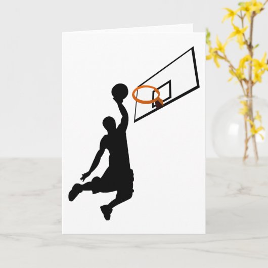 Carte Silhouette Slam Dunk (Fleur jaune)