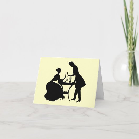 Carte Silhouette vintage (Devant)