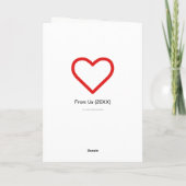 Carte Silhouetted Couple Wedding Day Félicitations (Dos)