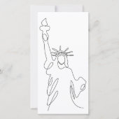 Carte Silhuette Statue de la Liberté (Devant)