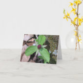 Carte Sillage Robin - customisé (Fleur jaune)