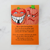 Carte SILLY CITROUILLE HALLOWEEN (Intérieur)
