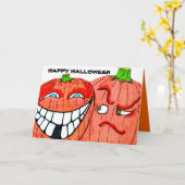 Carte SILLY CITROUILLE HALLOWEEN (Fleur jaune)