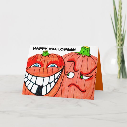 Carte SILLY CITROUILLE HALLOWEEN (Devant)
