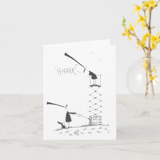 Carte Silly Félicitations (Fleur jaune)