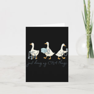 Carte Silly Goose Remise de diplôme d'INF Cute Infirmièr