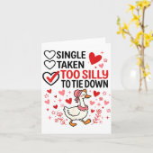 Carte Silly Goose Romantic Status Funny Love Life Dating (Fleur jaune)