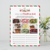 Carte Silly Goosemas devine le jeu alimentaire de Noël (Debout devant)