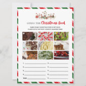 Carte Silly Goosemas devine le jeu alimentaire de Noël (Devant)