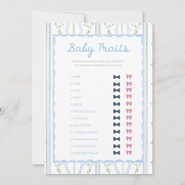 Carte Silly Little Goose Baby Shower Game (Devant)