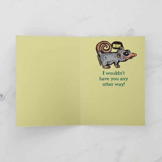 Carte silly opossum (Intérieur)