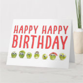 Carte Silly Sproues Anniversaire - Dons Drôle pour la fa (Devant)