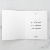 Carte Silver Anniversary Dolphins et Heart (Intérieur)