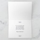 Carte Silver Anniversary Dolphins et Heart (Intérieur)