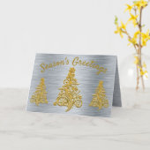 Carte Silver et Gold Holiday (Fleur jaune)
