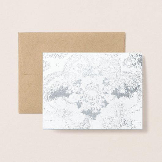 Carte Silver Foil Note "Up and Beyond" avec envelo (Devant avec enveloppe)