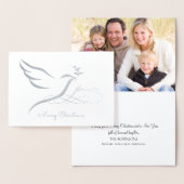 Carte Silver Foil Peace Dove (Affichage)