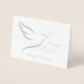 Carte Silver Foil Peace Dove (Devant)