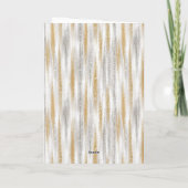 Carte Silver Gold Blue Christmas Tree (Dos)