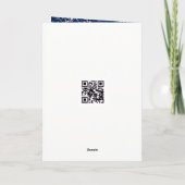 Carte Silver Graduation 2026 Laurel Wreath On Blue (Dos)