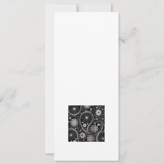 Carte Silver paisley (Dos)