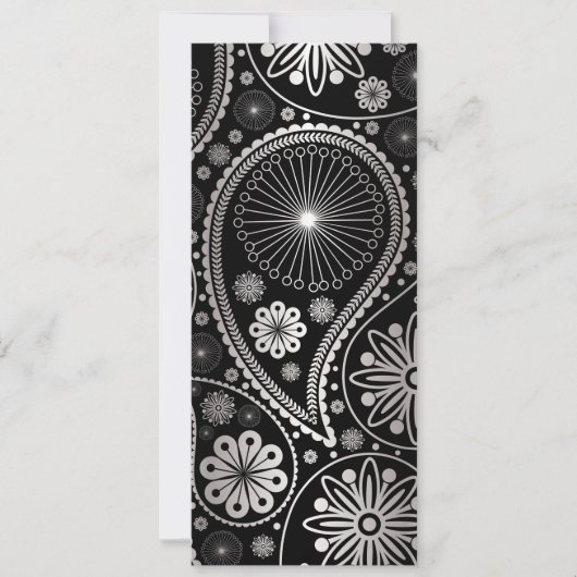 Carte Silver paisley (Devant)