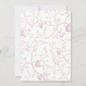 Carte Simanim Toile Rose 2023 (Dos)