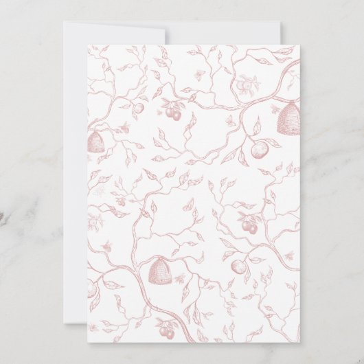 Carte Simanim Toile Rose 2023 (Dos)