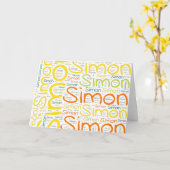 Carte Simon (Fleur jaune)