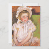 Carte Simone dans un Bonnet blanc | Mary Cassatt (Devant)