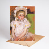 Carte Simone dans un Bonnet blanc | Mary Cassatt
