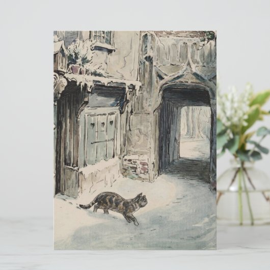 Carte Simpkin le chat sort (par Beatrix Potter) (Debout devant)