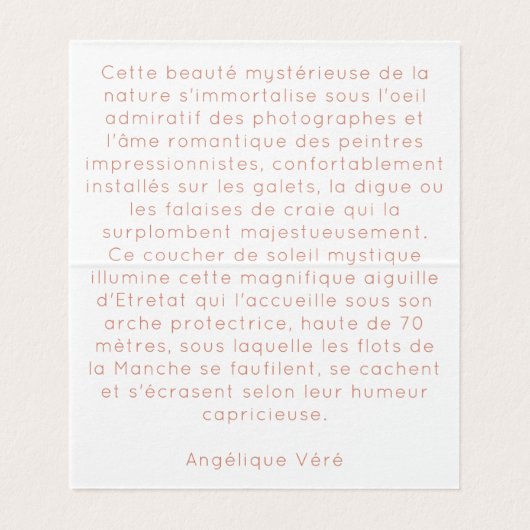 Carte simple (Inside Unfolded)