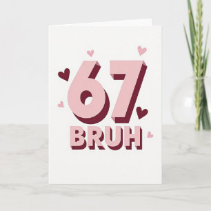 Carte Simple 67 Bruh
