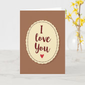 Carte simple à cœur en pointillés (Fleur jaune)