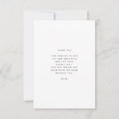Carte simple à plat Merci beaucoup (Dos)