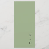 Carte simple à plat moderne (Dos)