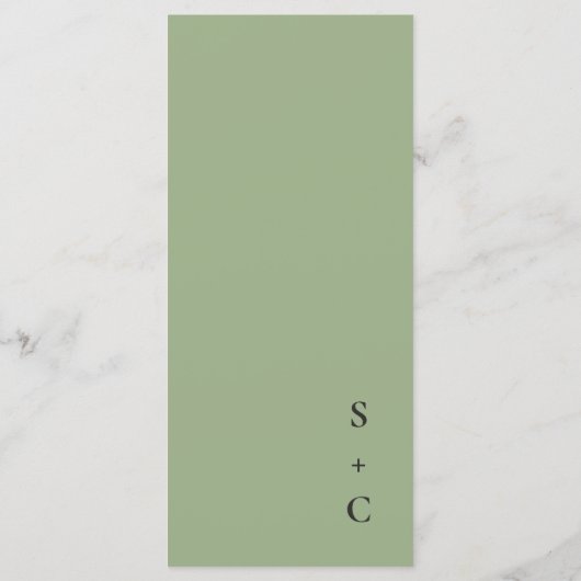 Carte simple à plat moderne (Dos)