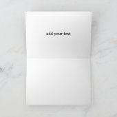 Carte Simple ajout minimal du nom de texte du logo (Intérieur)
