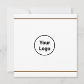 Carte Simple ajout minimal du nom de texte du logo (Devant)