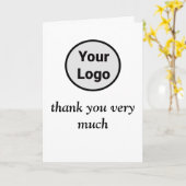 Carte Simple ajout minimal du nom de texte du logo (Fleur jaune)