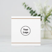 Carte Simple ajout minimal du nom de texte du logo (Debout devant)