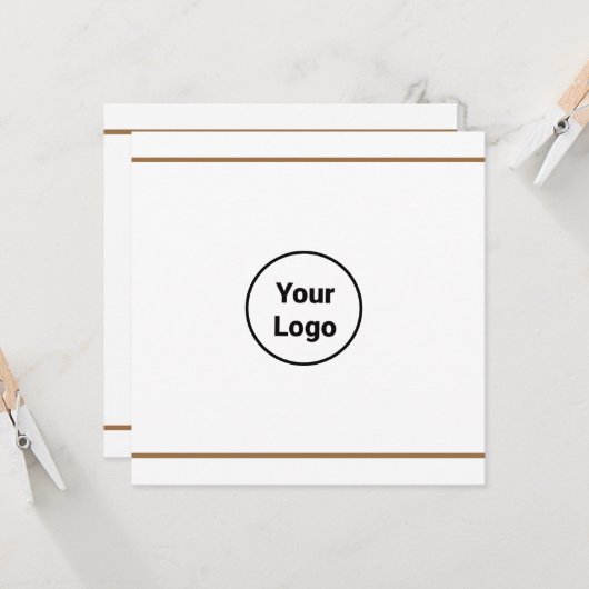 Carte Simple ajout minimal du nom de texte du logo (Devant/Arrière en situation)